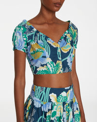 Violante short top - Blue