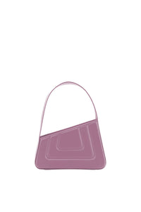 PURPLE ALBERT SMALL QUILTED Mini-sac asymétrique en cuir matelassé