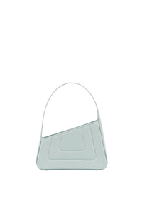 LIGHT BLUE ALBERT SMALL QUILTED Mini-sac asymétrique en cuir matelassé