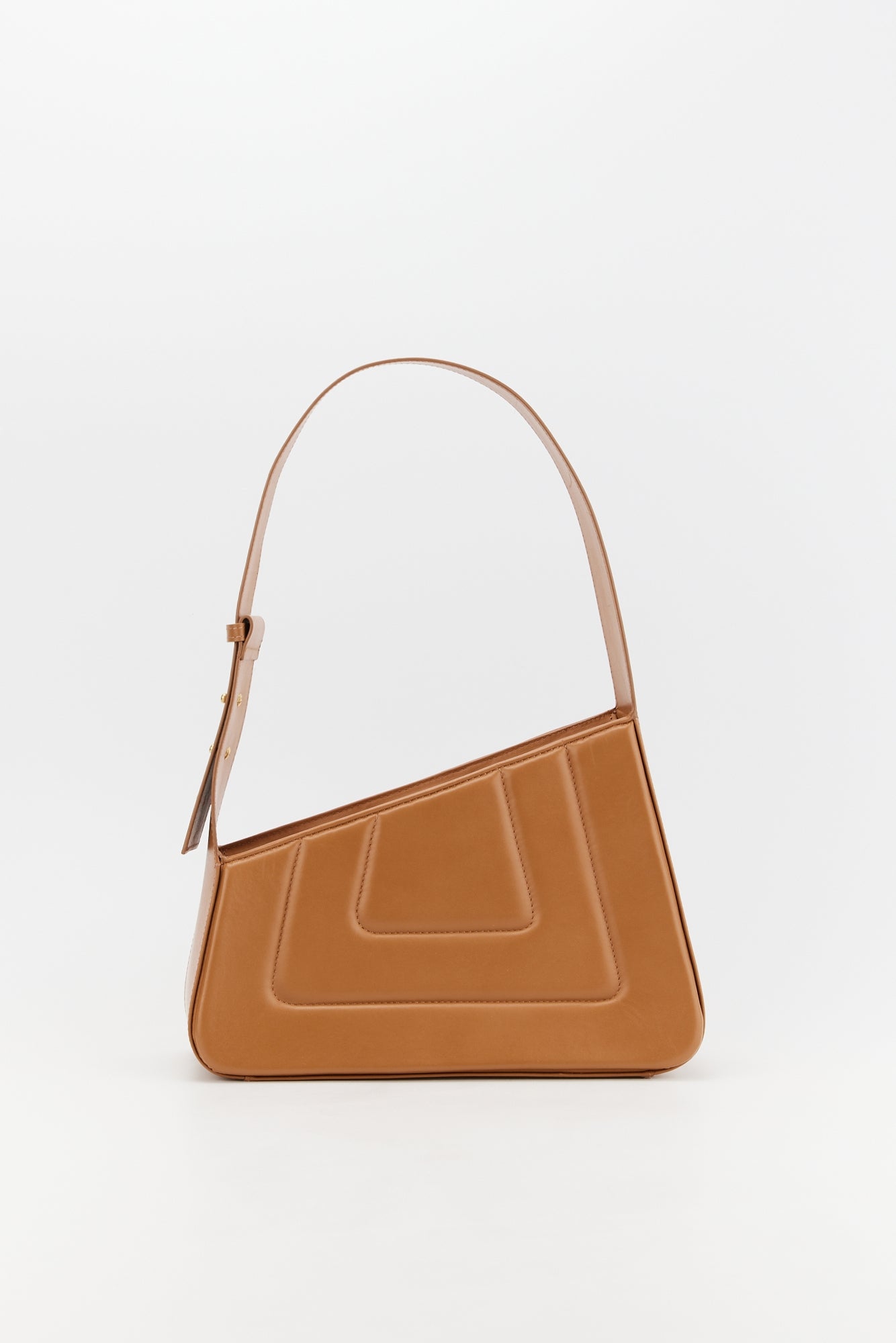 TABACCO ALBERT MEDIUM QUILTED Sac matelassé en cuir asymétrique