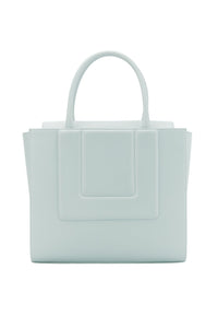 LIGHT BLUE MEDIUM SOL TOTE QUILTED sac fourre-tout structuré en cuir