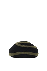 D BROWN & D GREEN BIBI FELT béret en feutre avec bordure contrastée