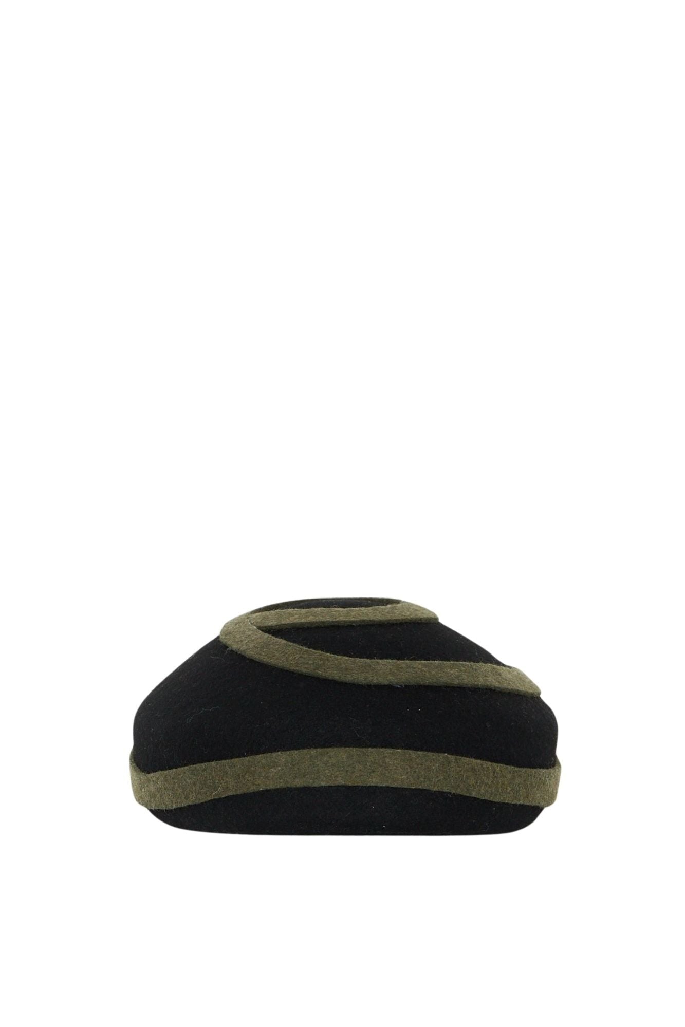 D BROWN & D GREEN BIBI FELT béret en feutre avec bordure contrastée