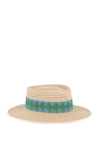 Chapeau de paille Gerhard à large bords - Celadon