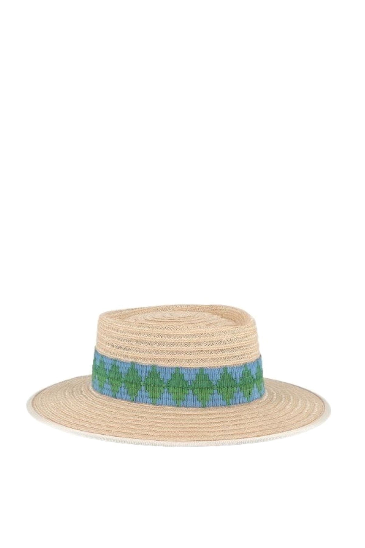 Chapeau de paille Gerhard à large bords - Celadon
