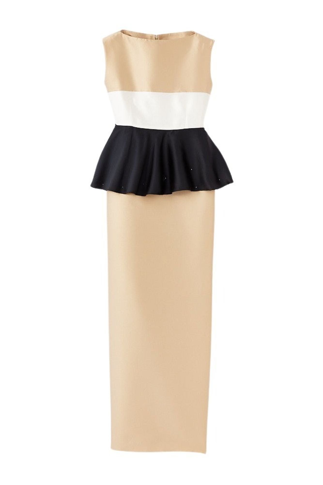 NUDE WHITE & BLACK CY DRESS Robe de soirée