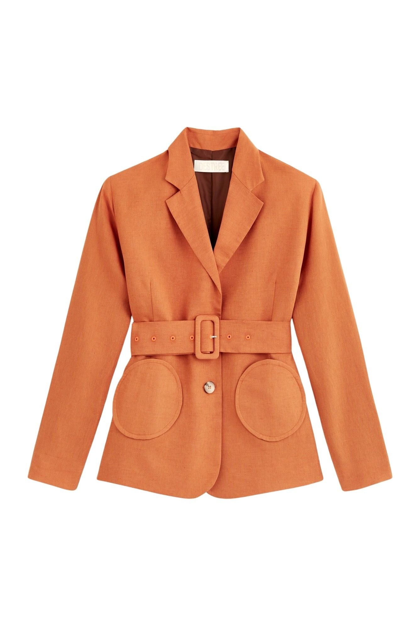 ORANGE & CHESTNUT HENRY JACKET Blazer ceinturé