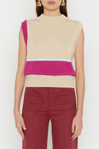 Pantalon Yoshi évasé avec détails poches en lin - Burgundy