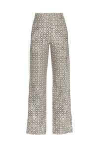 GREY YOSHI PANTS SMART JACQUARD pantalon évasé en satin jacquard