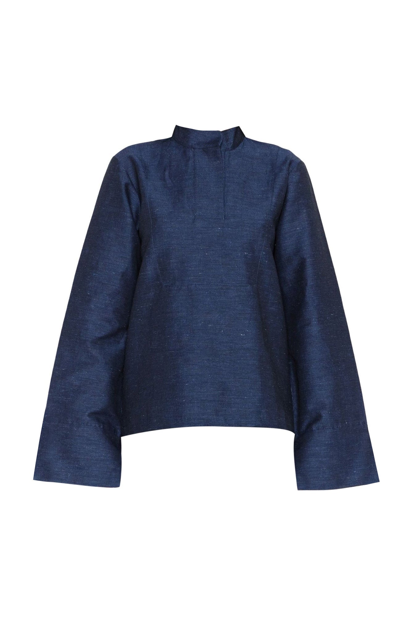 NAVY BLUE PAAVO SHIRT Chemise à manches évasées