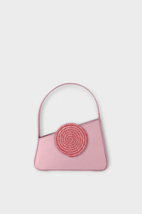 LILAC ALBERT SMALL PASSEMENTERIE Sac passementerie asymétrique en cuir