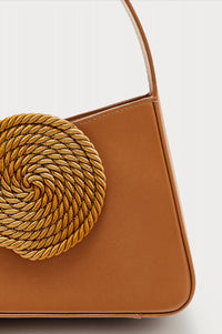 TABACCO ALBERT SMALL PASSEMENTERIE Sac passementerie asymétrique en cuir