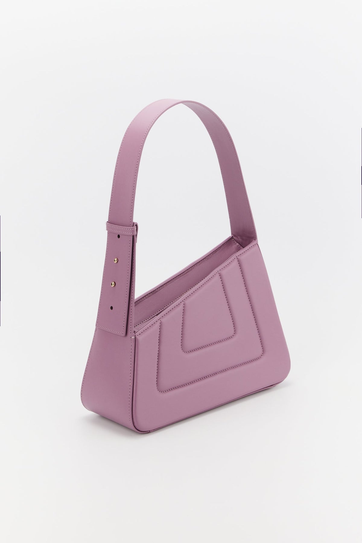 Sac Albert asymétrique en cuir - Lilac