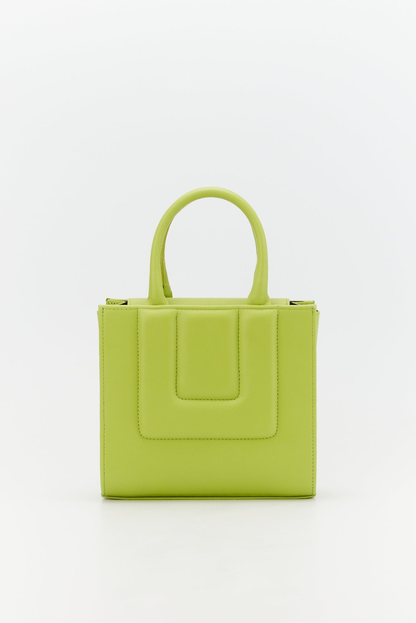 ANIS SOL SMALL QUILTED petit sac fourre-tout structuré en cuir