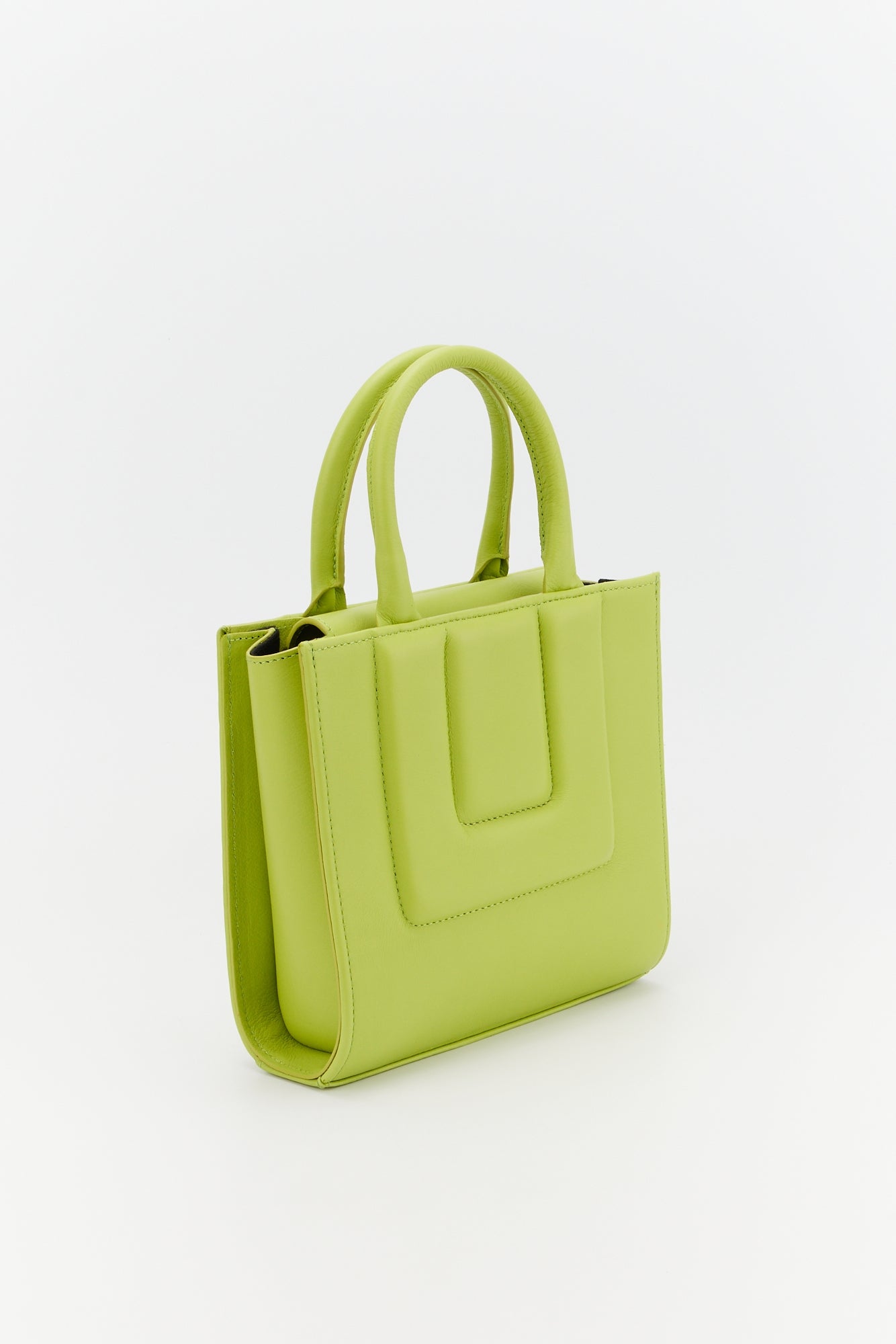 ANIS SOL SMALL QUILTED petit sac fourre-tout structuré en cuir