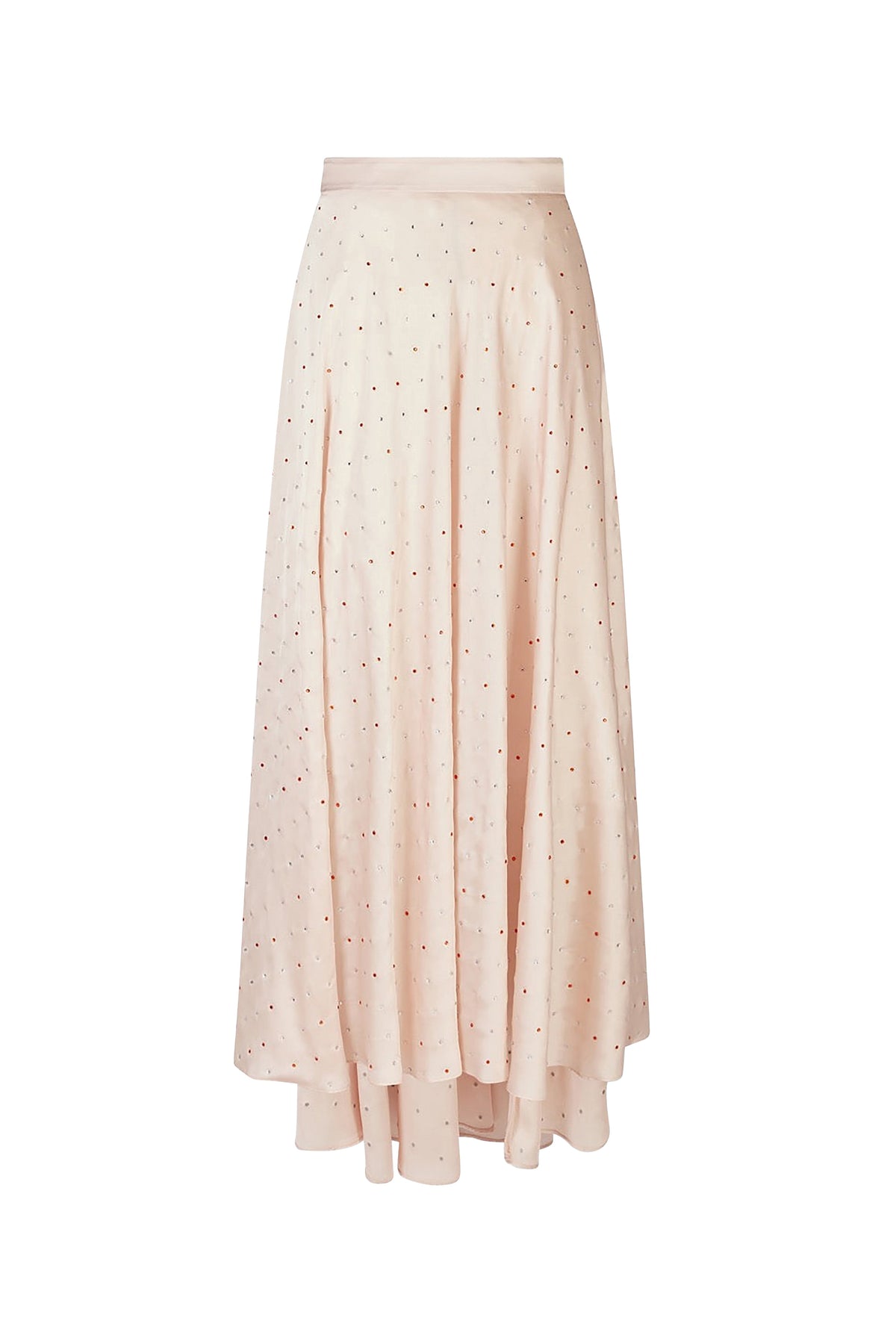Jupe Versailles à boutons strass - Light Pink