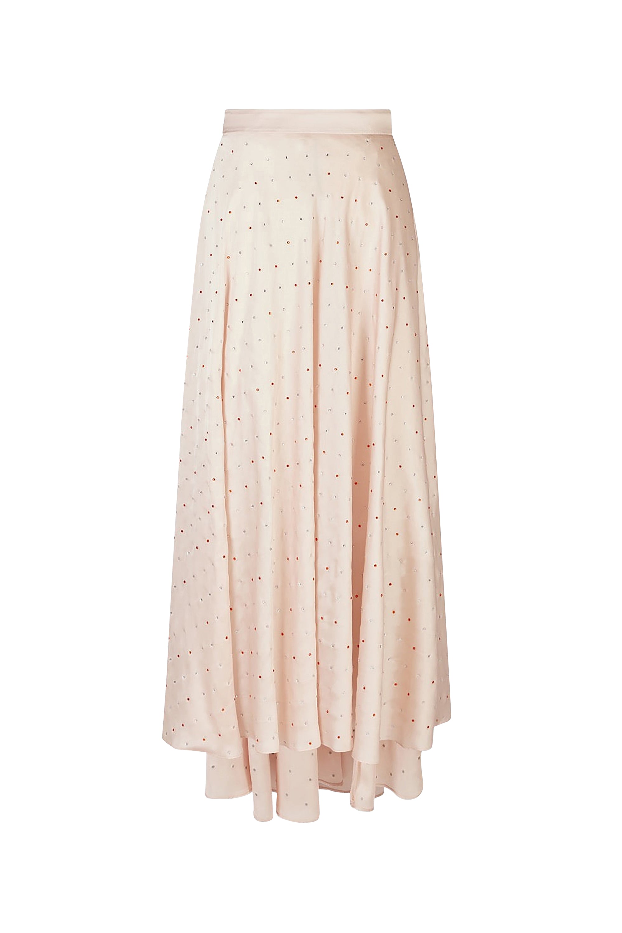 Versailles skirt with rhinestone buttons - Light Pink
