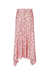 Jupe asymétrique imprimée - Pink Splash