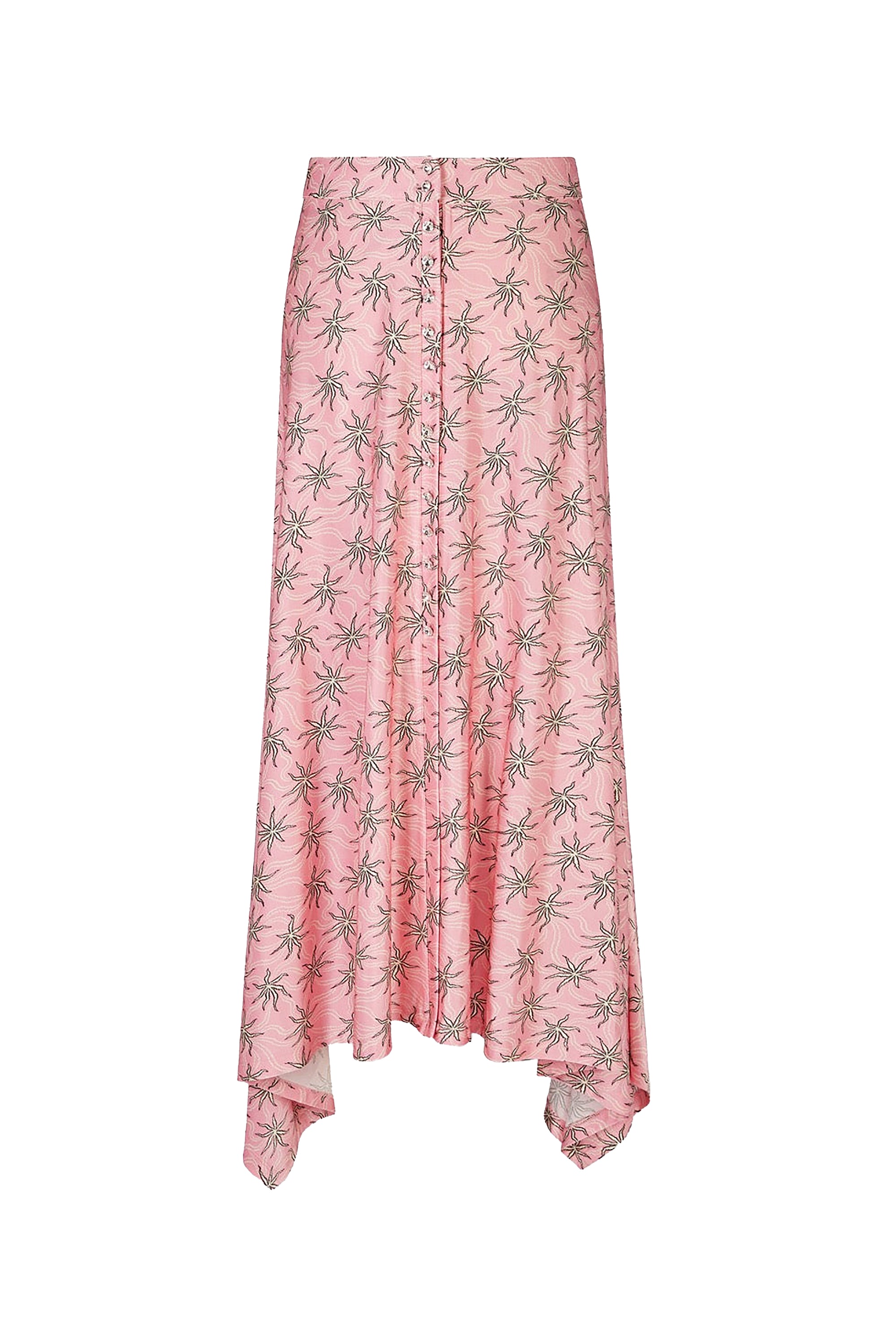 Jupe asymétrique imprimée - Pink Splash