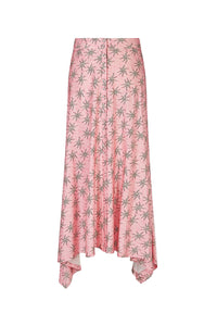 Jupe longue second peau imprimé pink splash - Pink Splash