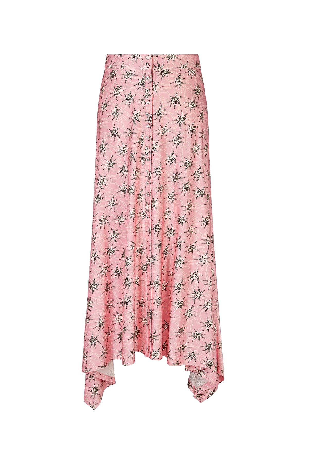 Jupe longue second peau imprimé pink splash - Pink Splash