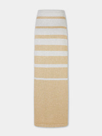 Jupe tube longue bicolore - Gold & Silver