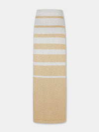 Jupe tube longue bicolore - Gold & Silver