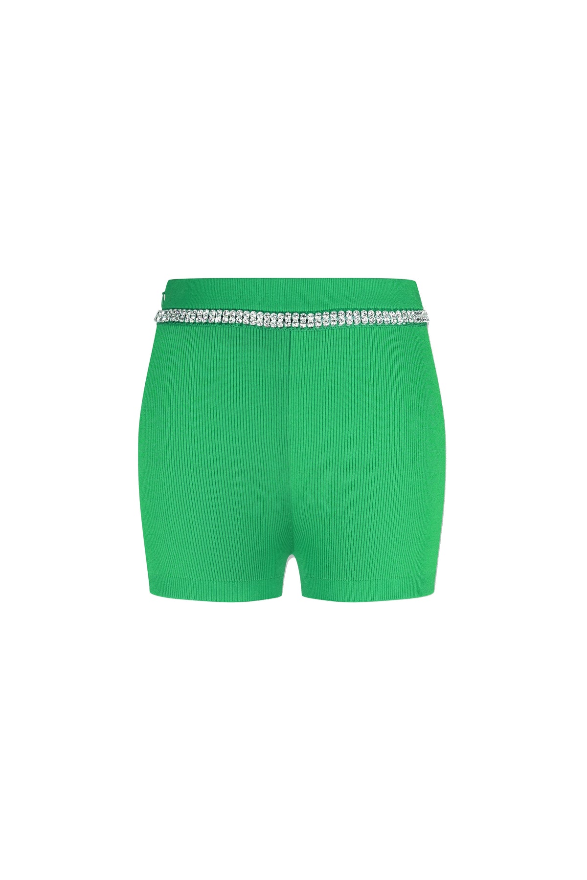 Short à cupchain à la taille et zip invisible - Green