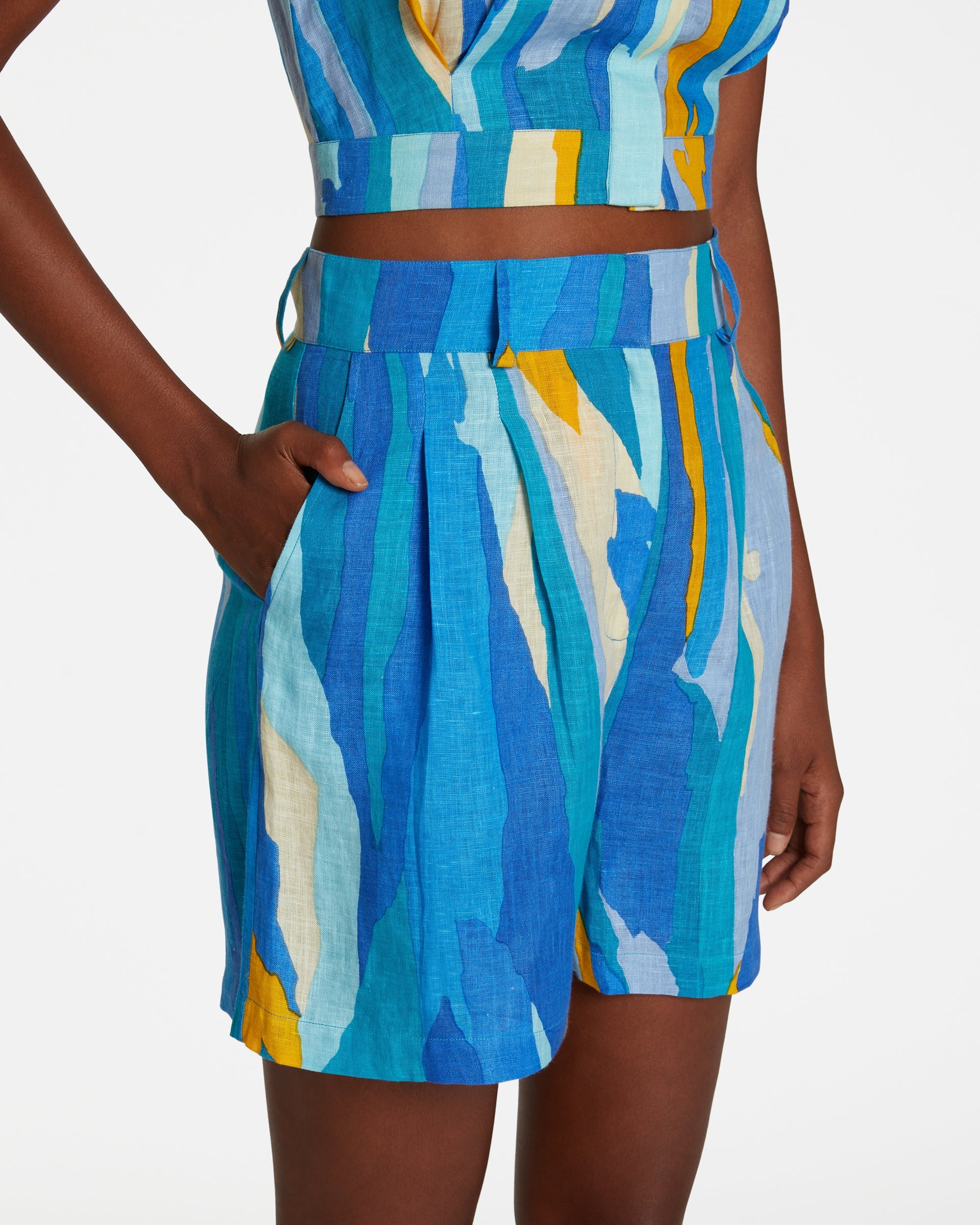Short Beatrice à imprimé - Blue