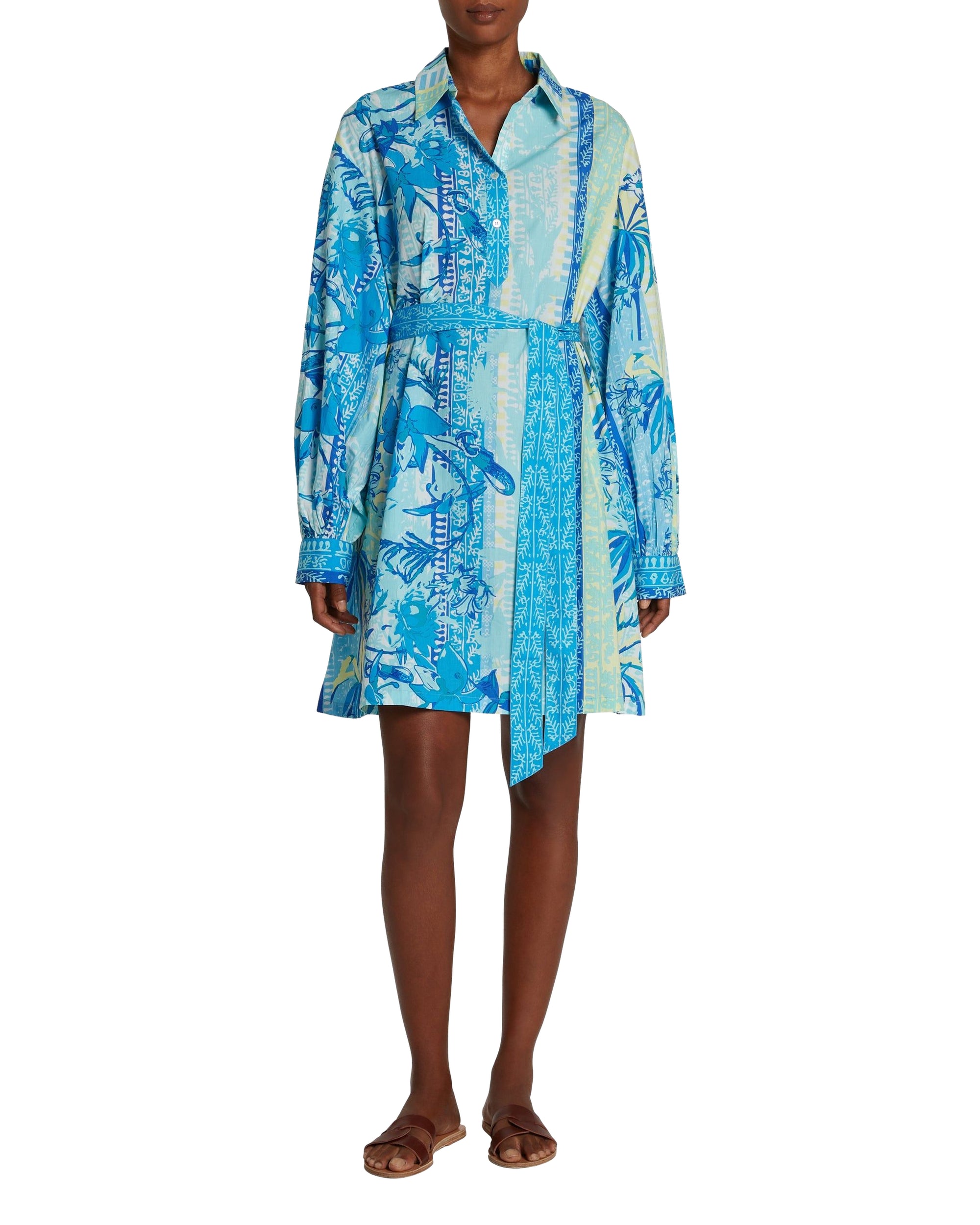 Caftan court Odessa - Blue