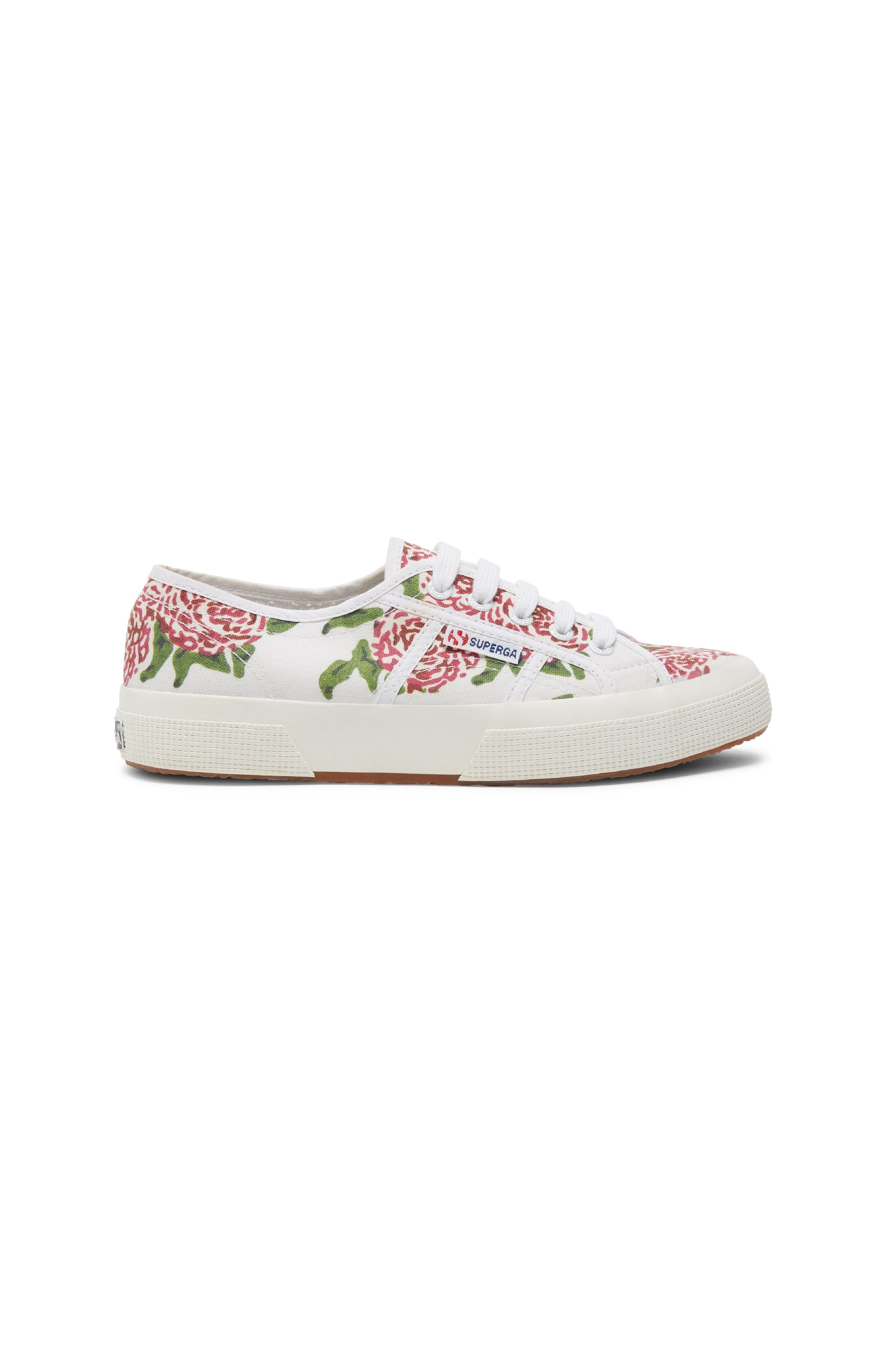 Superga Leopard cotton trainers - White