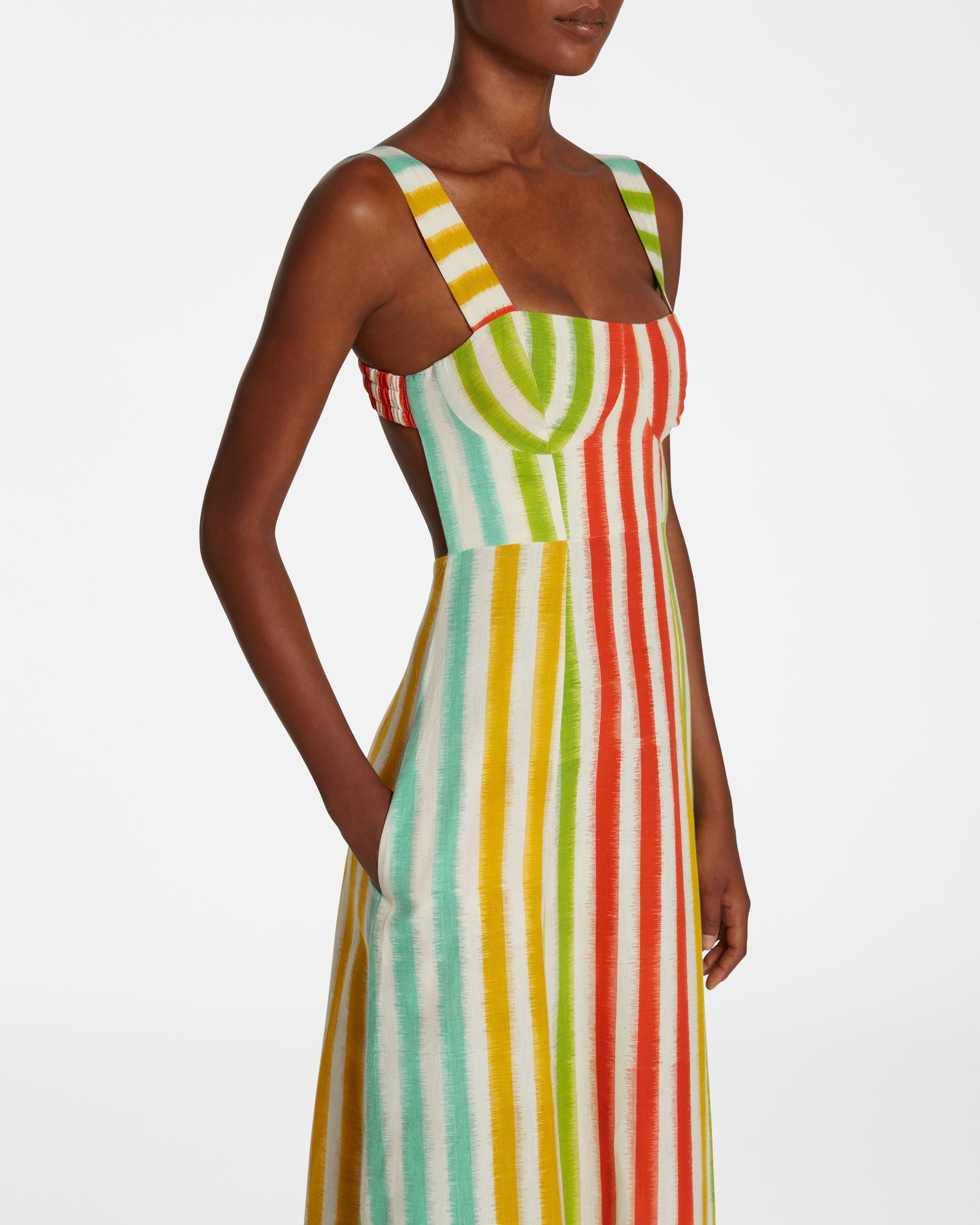 Robe longue Azzurra - Multicolore