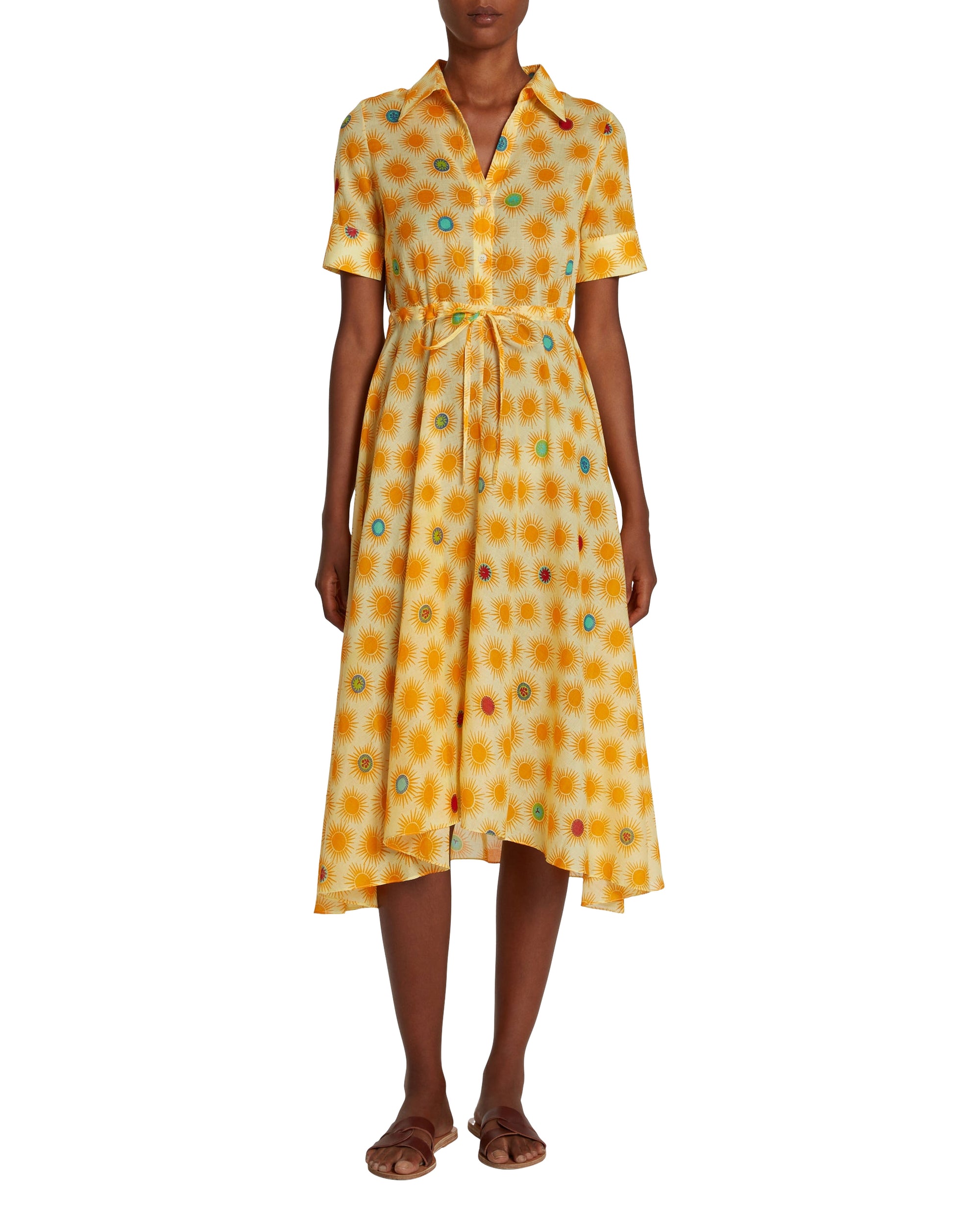 Lucy midi dress - Yellow