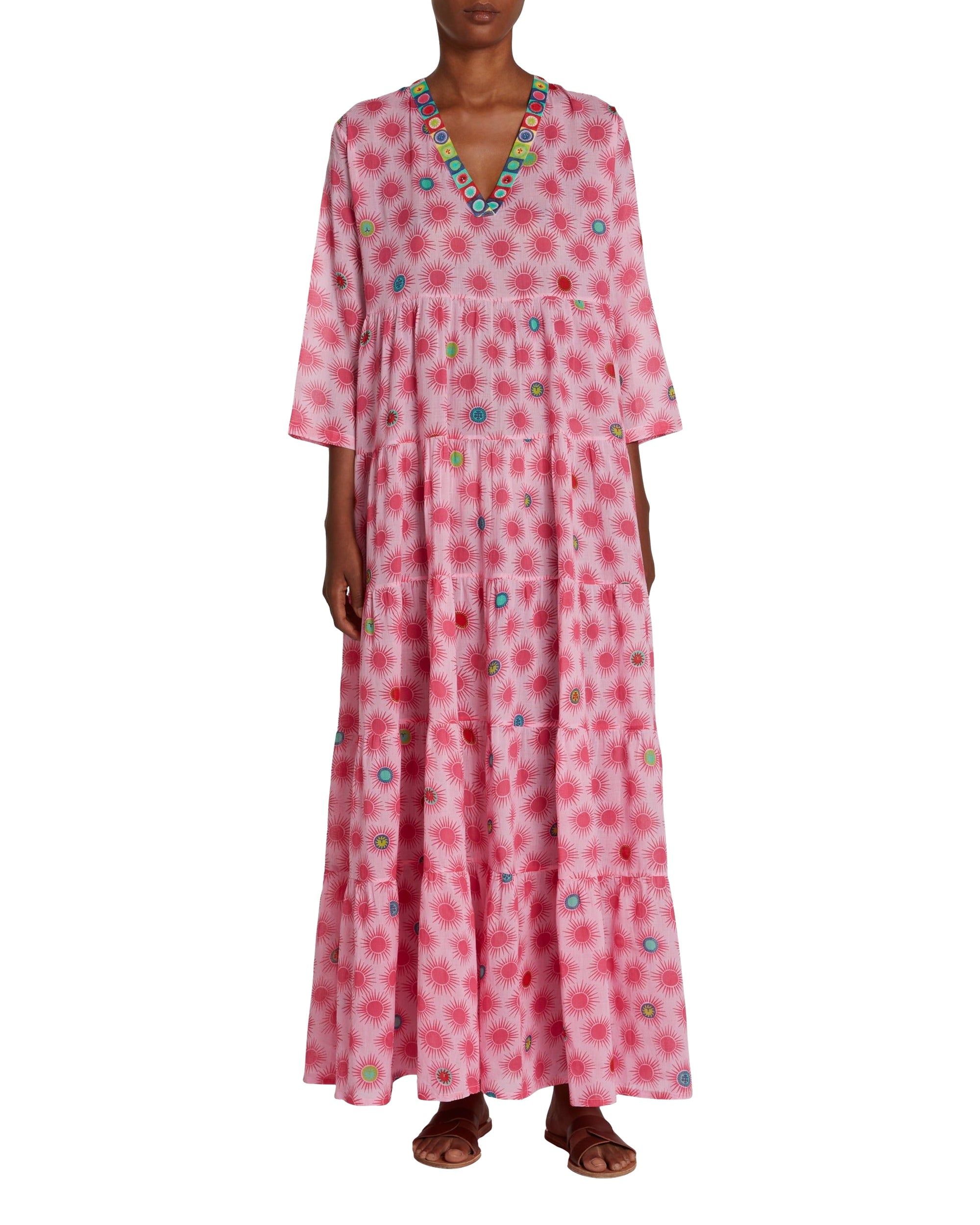 Caftan long Alba - Pink