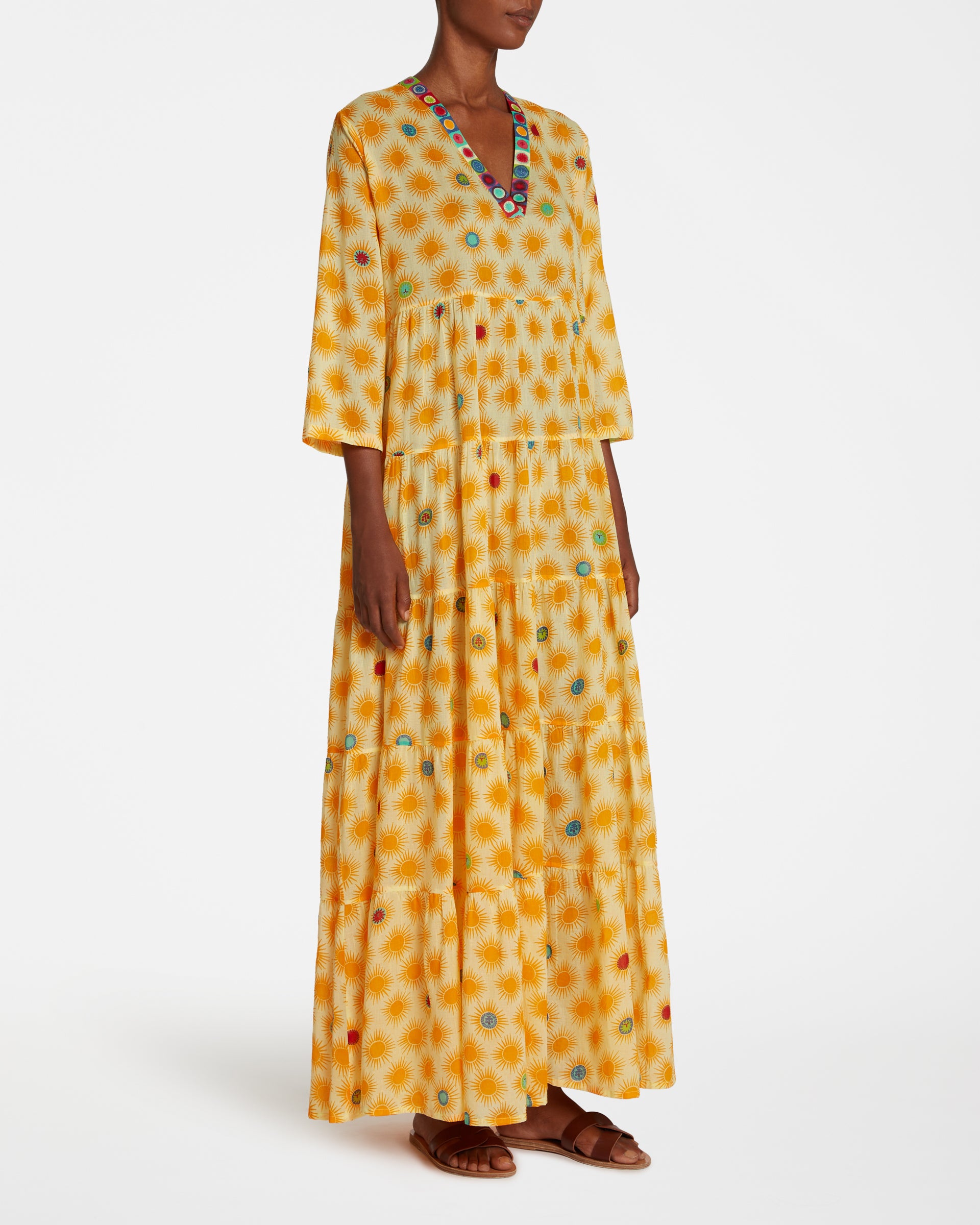 Long Caftan - Yellow