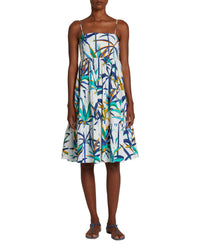 Elena midi dress - Blue