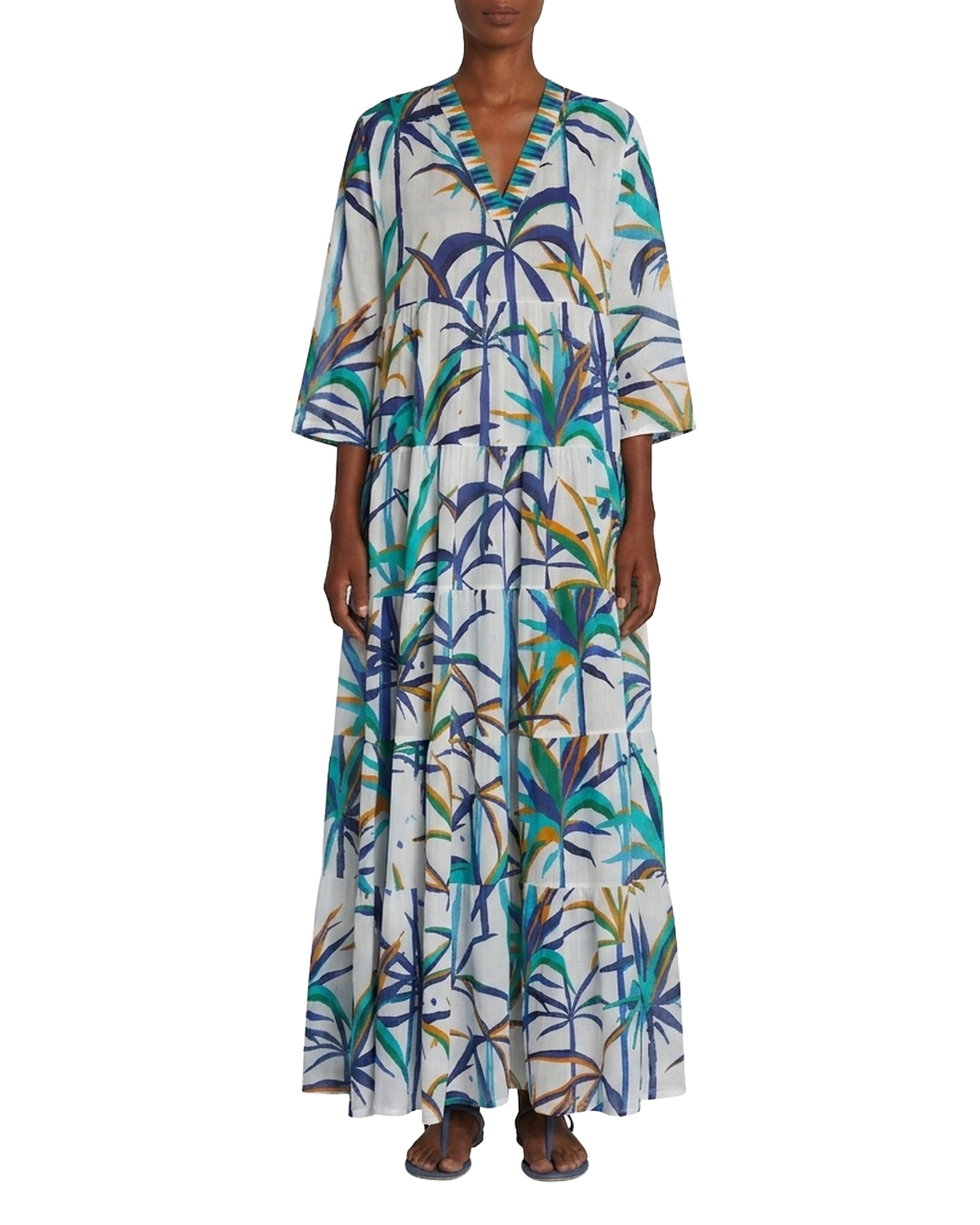 Alba maxi caftan - Blue