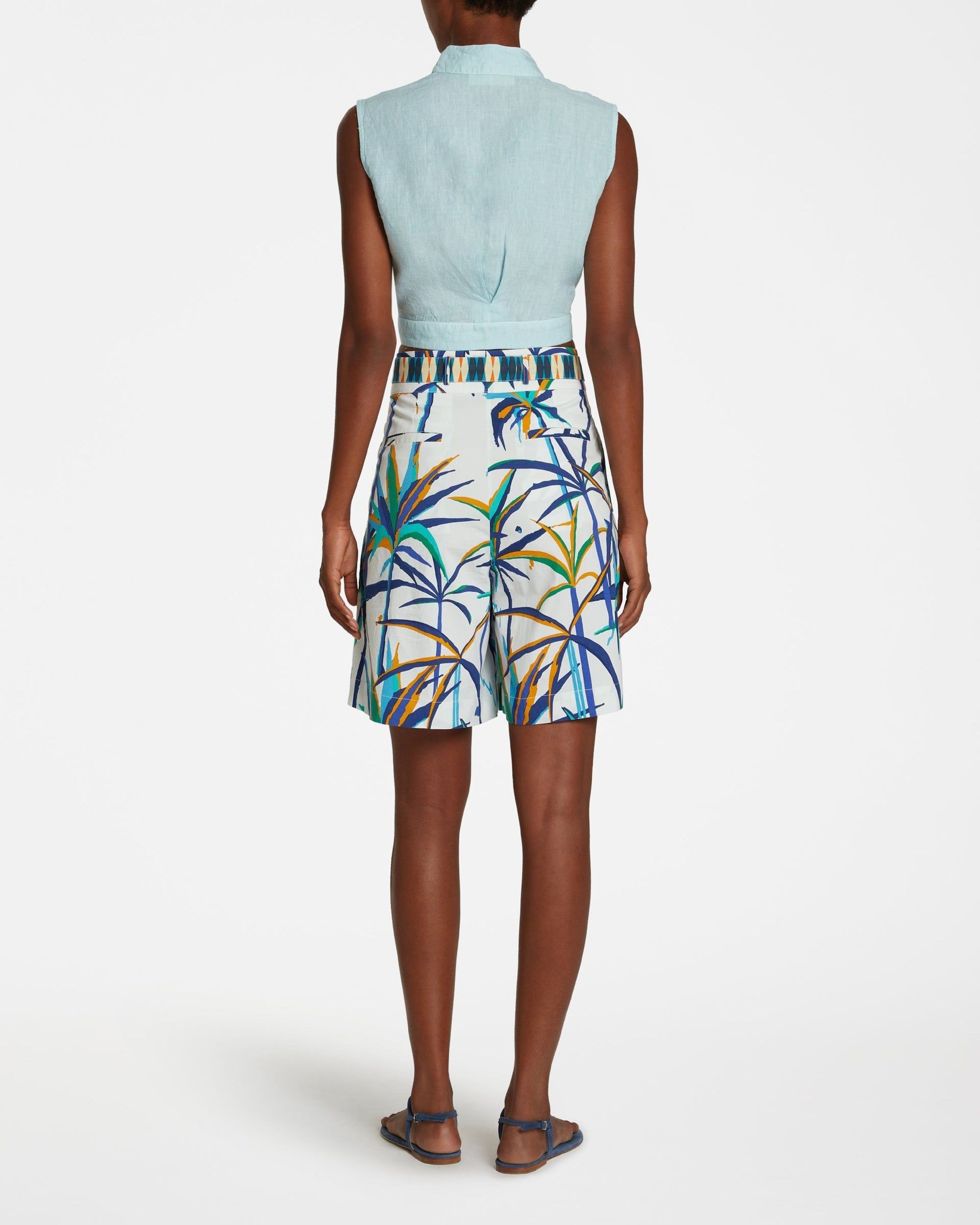 Short Celeste à imprimé - Blue