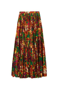 Jupe Boa fleurie coupe fluide - Frida