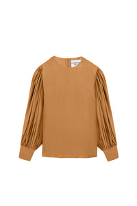 Blouse Eden à manches longues - Camel