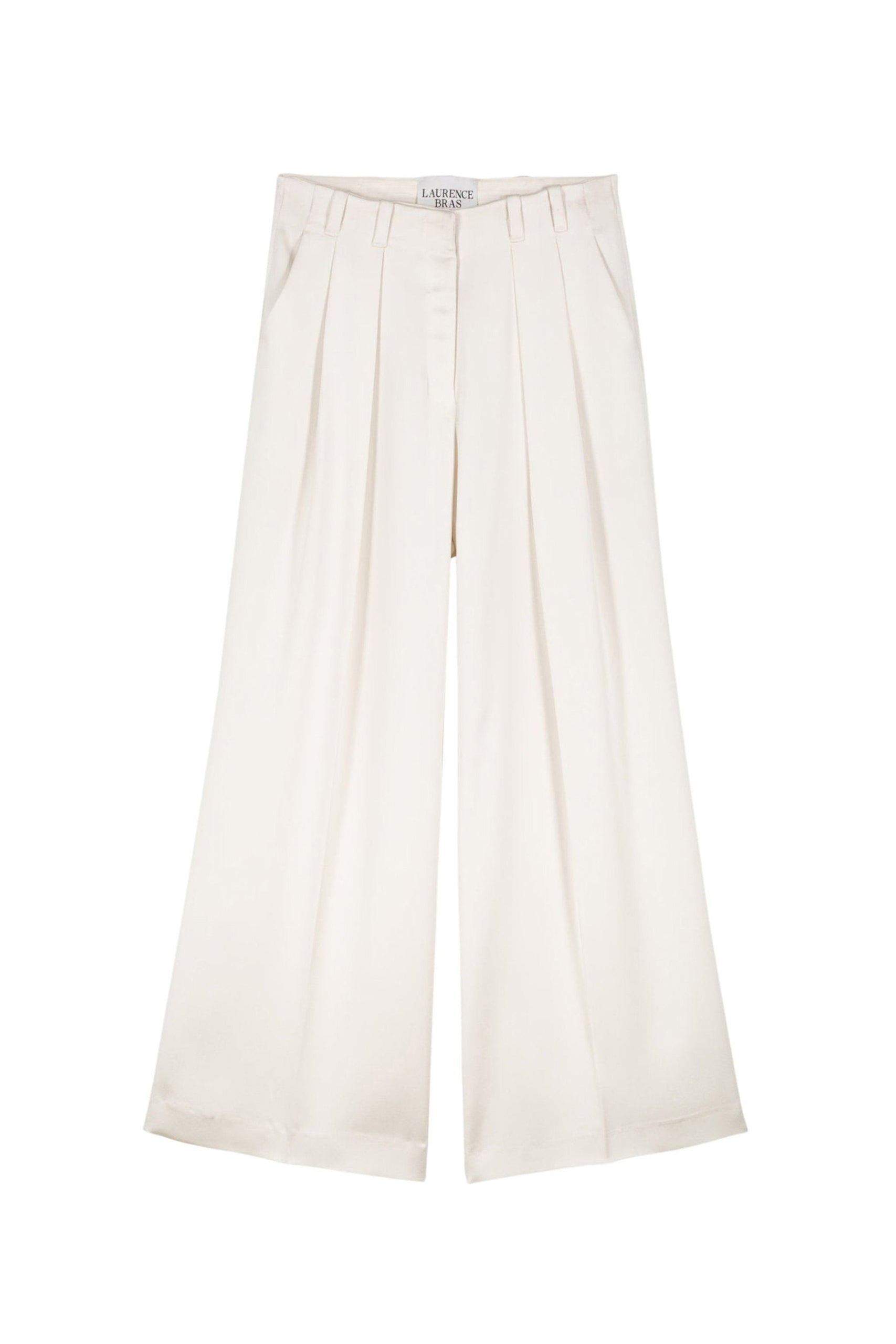 Pantalon Twister coupe large - White