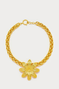 GOLD ELIZABETH CHAIN LILIUM Collier à chaîne simple plaqué or