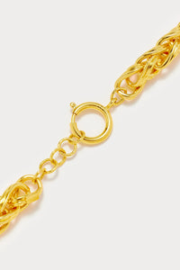 GOLD ELIZABETH CHAIN LILIUM Collier à chaîne simple plaqué or
