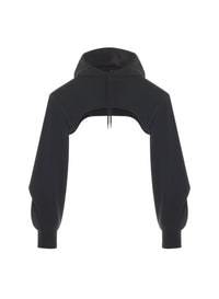 Sweatshirt court à capuche - Black