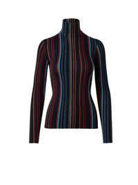 NAVY-MULTICOLOR KNIT