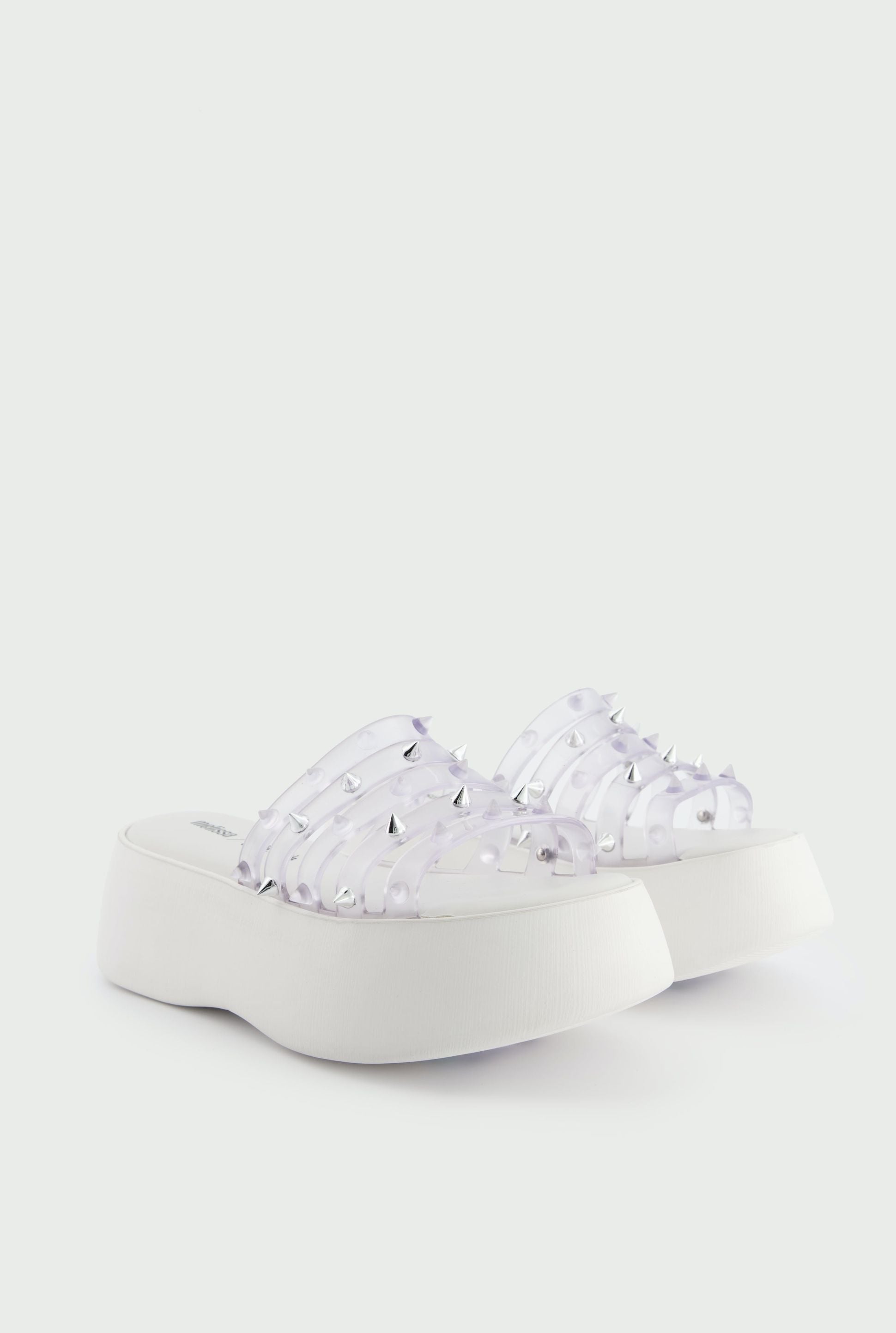 Mules à plateforme Flower JPG x Melissa 55 - White