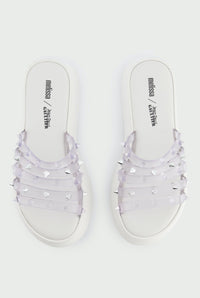 Mules à plateforme Flower JPG x Melissa 55 - White