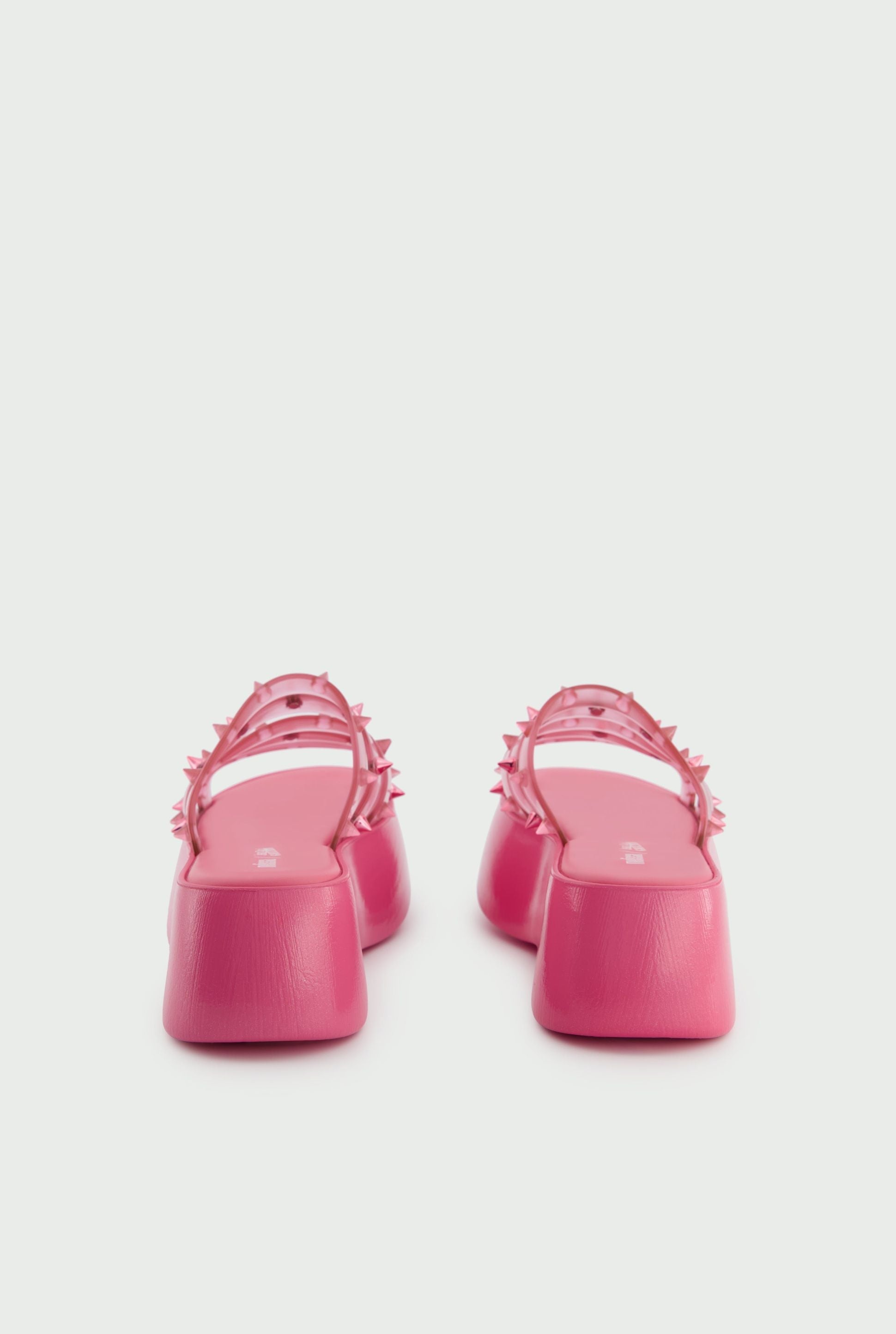 Mules à plateforme Flower JPG x Melissa 55 - Pink Shocking