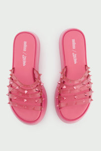 Mules à plateforme Flower JPG x Melissa 55 - Pink Shocking
