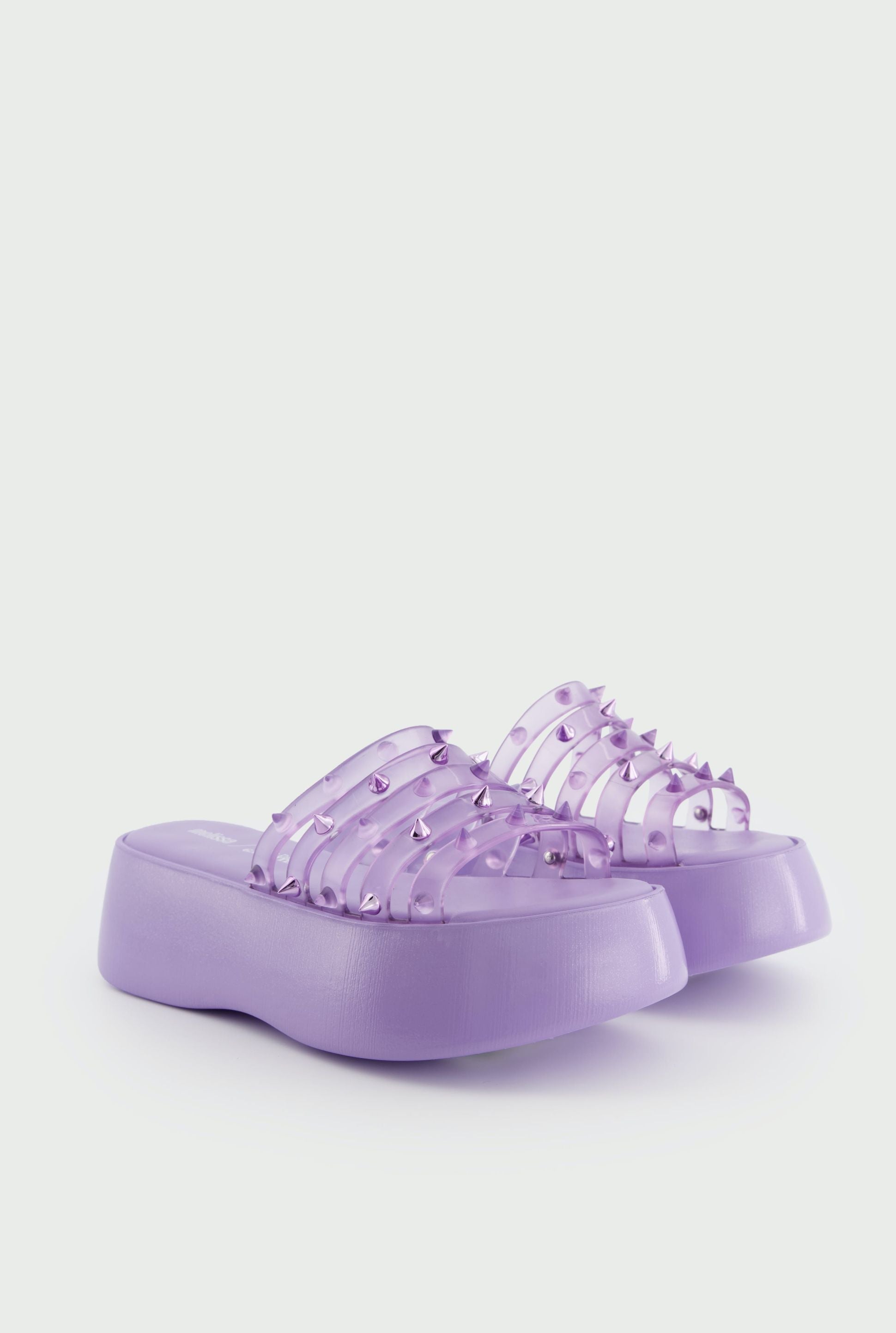 Flower JPG x Melissa 55 platform mules - Lilac